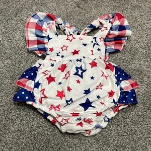 Marie Nicole Red,white,blue romper
